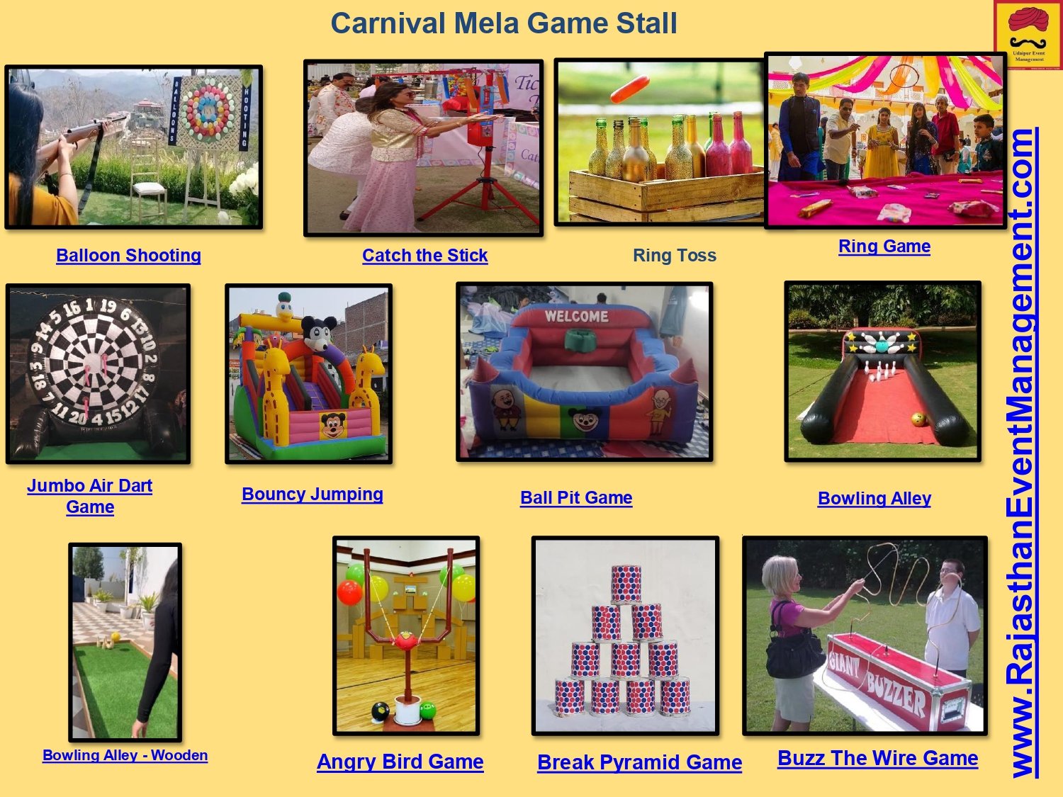 Carnival Mela Game Stall — Balloon Shooting, Bowling & More
